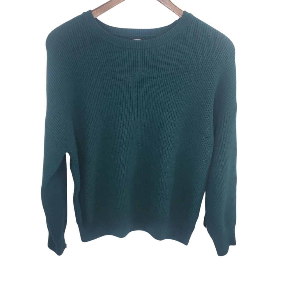 Express Dark Green Sweater Size Medium